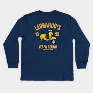 Leonardo's Vespa Kids Long Sleeve T-Shirt